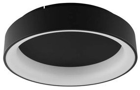 Plafoniera LED moderno Noah, nero Ø 60 cm LUCE AMBIENTE DESIGN