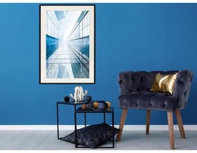 Poster Steel and Glass (Blue)