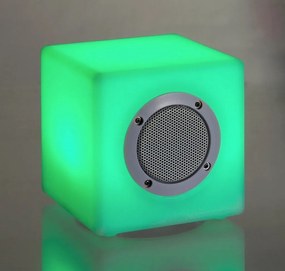 Lampada CUBO a LED con speaker 15&#215;15 cm