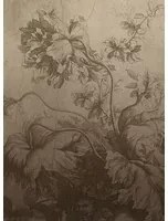 KEK Amsterdam Carta da parati panoramica Gradient Flowers Uyterlinde - Beige 195 cm