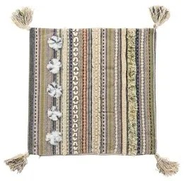 Fodera per cuscino DKD Home Decor Multicolore Frange 50 x 1 x 50 cm