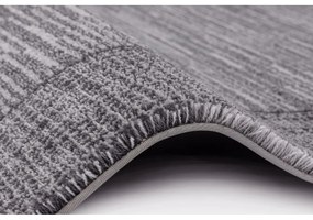 Tappeto in lana grigio scuro 200x300 cm Linea - Agnella