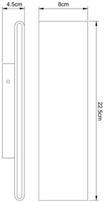 Globo 41751-8B - Applique LED SIEGFRIED LED/8W/230V