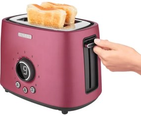 Sencor - Tostapane con due fessure e funzione di riscaldamento 1000W/230V rosa