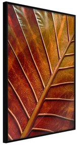 Poster  Bronze Leaf  Cornice Quadri Cornice nera, Larghezza x Altezza Home decor 40x60