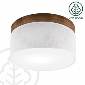 Brilagi - LED Plafoniera BELLADONNA 1xE27/15W/230V diametro 30 cm bianco/quercia ciliegio