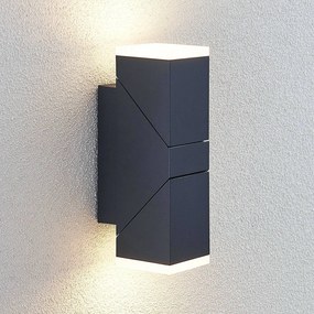 Applique da esterni a LED Sally Lindby, Nero, Alluminio, Moderno, Applique LED da esterni