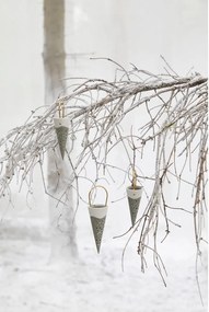 Decorazione da appendere in ceramica verde Cono, altezza 14,5 cm Nobili - Kähler Design