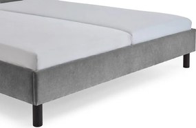 Letto matrimoniale imbottito grigio rete non inclusa 180x200 cm Joker – Meise Möbel