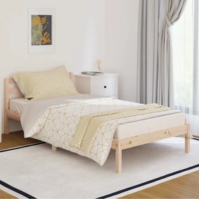 Telaio letto in legno massello di pino 100x200 cm