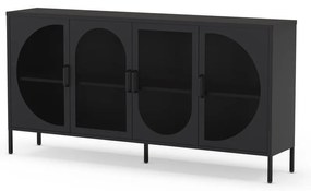 Cassettiera nera 160x90 cm Tayra - Marckeric