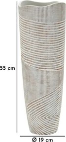 Vaso Resina Woody Cm Ø 19X55