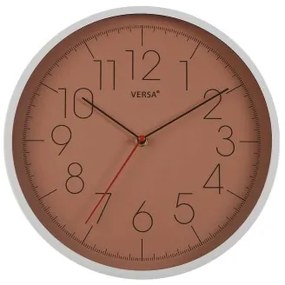Orologio da Parete Versa Terracotta Plastica (4,3 x 30,5 x 30,5 cm)