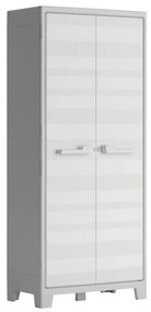 Armadio per scope Maximo Multispace KETER in resina, grigio chiaro L 80 x H 182 x P 44 cm, 2 ante, adatto per interno/esterno