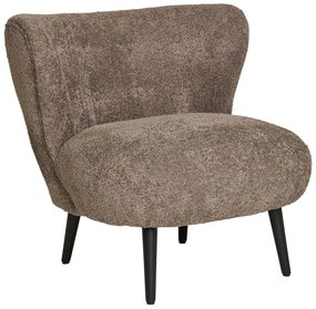 Poltrona marrone in tessuto bouclé Covelo - House Nordic