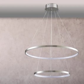 Lampadario LED a sospensione con filo LEA LED/35W/230V 4000K diametro 60 cm cromo