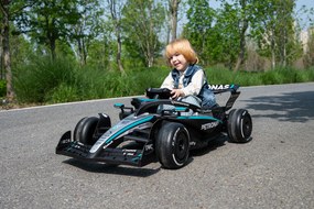 Macchina Elettrica per Bambini Licenza Mercedes F1 12V con Telecomando Nero...