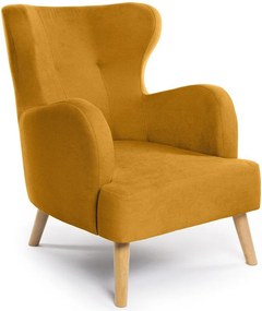 Poltrona ear in colore senape Noemye - Bonami Essentials