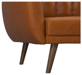 Divano letto arancione in similpelle 207 cm Brittany - Novogratz