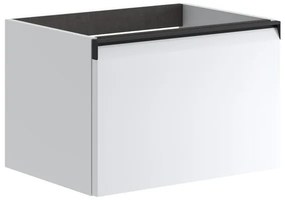 Mobile da bagno sotto lavabo Fusion bianco opaco L 59.5 x H 40 x P 45.5 cm 1 cassetto, lavabo non incluso