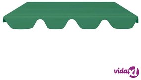 vidaXL Baldacchino per Dondolo Giardino Verde 188/168x110/145 cm