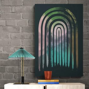 Stampa su tela – Street art arcobaleno Mid-Century