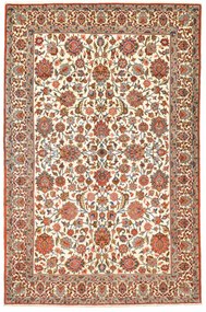 Ghom Tappeto 210x140 Beige (Iran) Annodato A Mano