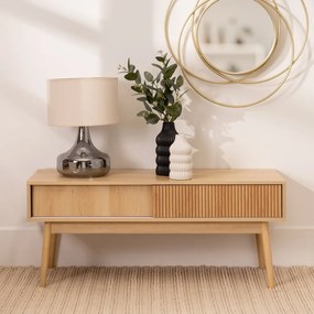 Mobile TV di colore naturale 115x48x40 cm Naroa – Casa Selección