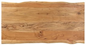 Tavolo da pranzo 140x70x76 cm in legno massello di acacia