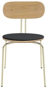 Sedie da pranzo in oro antracite Curious - UMAGE