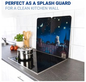 Set di 2 coperchi per fornelli in vetro temperato 30x52 cm - Maximex