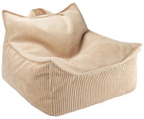 Pouf a sacco per bambini marrone chiaro con rivestimento in velluto a coste Chair – Wigiwama
