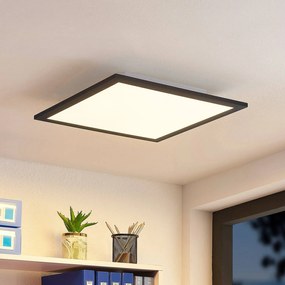 Pannello LED Lindby Nelios, 40 x cm, CCT, nero, metallo Nelios Lindby, dimmerabile, Nero, Soggiorno / Sala da pranzo, Alluminio, Moderno, Pannello LED