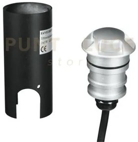 Segnapassi a incasso calpestabile led step silver dc24v 2w 170lm 30...