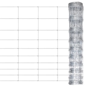 Recinzione Da Giardino İn Acciaio Zincato 50x1,2 M Argento /