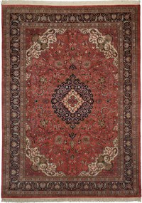 Tabriz Tappeto 250x340 Rosa (Indian) Annodato A Mano