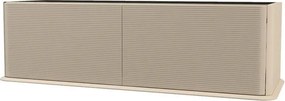 Mobile da bagno sospeso sotto lavabo L 144 x H 42 x P 50 cm beige laccato opaco, 2 cassetti BADEN HAUS Bohemia