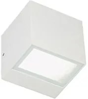 Applique a Parete da Esterno Interno Quadrata Doppia Luce Box Mini Sovil Colore: Bianco