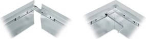 Cornice metallica per installazione di pannelli LED ZEUS 1195x295mm