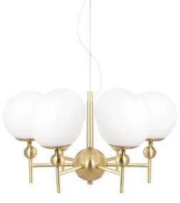 Astrid 50 Lampada A Sospensione Ottone Spazzolato/Bianco - Globen Lighting