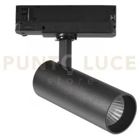 Faro binario plane nero led 20w 2450lm 3000k 6x15cm