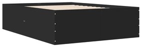 Giroletto nero 135x190 cm in legno multistrato