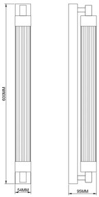 Zuma Line 003064-034733 - Lampada da parete LED KALIA LED/14W/230V nera
