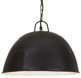 Lampada Industriale Vintage 25 W Nera Rotonda 40 Cm E27 /