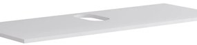 Top per lavabo Niwa L 120 x H 1.8 x P 46 cm laccato opaco bianco truciolare