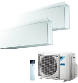 Climatizzatore Dual Split Reversibile Daikin Emura 3 A+++/A++ 12000 + 12000 BTU Inverter Wi-Fi (2MXM50A + FTXJ35AW + FTXJ35AW)
