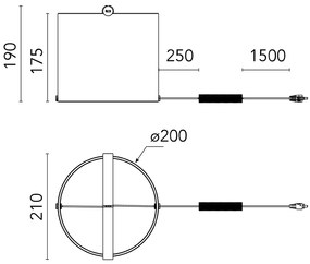 Flos To-tie T1 Lampada da tavolo a luce diffusa Anodizzato Nero