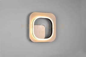 Lugo applique led metallo oro con bordo nero con regolazione intens...