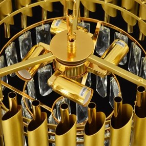 Brilagi - Lampadario a soffitto ECLIPSE 5xE14/10W/230V Ø 38 cm dorato