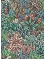 Exotische Tapete Singita von Cole & Son - Dark Green